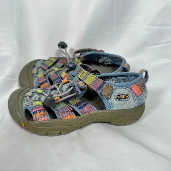 Keen Newport H2 Youth Sandals Rainbow Webbing Water Hiking Outdoor 12 Washable - Picture 3 of 12